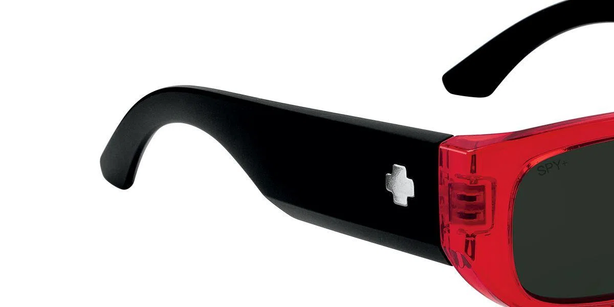 SpyOptic 670000 Sunglasses - Translucent Red Matte Black - view 11